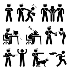 Security Guard Police Officer Policeman Cop Nab Arrest Catch Etsy In 2021 Stick Figures Security Guard Pictogram