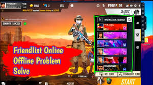 How To Solve Friend List Online Offline Problem In Free Fire Friend In 2020 Friends List Solving Friends Show