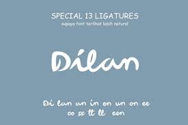 Download Font Dilan 1990 1991 Gratis Kurnio Desain