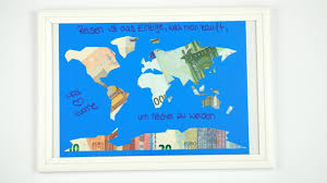 Weltkarte umrisse zum ausdrucken my blog weltkarte umriss. Geldgeschenk Hochzeit Eine Weltkarte Mit Geld Basteln Flitterwochen Youtube