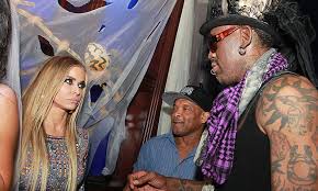 One thing about dennis, he had to escape. Carmen Electra Hosts Halloween Party Attended By Ex Husband Dennis Rodman Daily Mail Online
