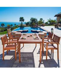 Get the best deals on wooden dining set patio furniture sets. Vifah Malibu Outdoor 5 Piece Wood Patio Dining Set With Stacking Chairs Reviews Furniture Macy S