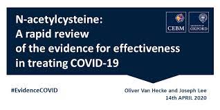 N Acetylcysteine A Rapid Review Of The Evidence For Effectiveness In Treating Covid 19 The Centre For Evidence Based Medicine