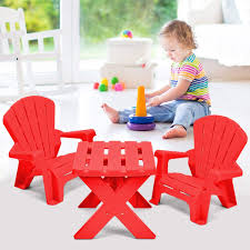Lenoxx kids 5 piece plastic table & chairs. Toddlers Boys Girls Activity Craft Table Set Costzon Kids Plastic Table And 2 Chairs Set Blue Adirondack Chair For Indoor Outdoor Garden Beach Home Patio Table Chair Sets Kids