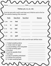 Prefixes Worksheets 2nd Grade In 2020 Suffixes Worksheets Prefix Worksheet Prefixes