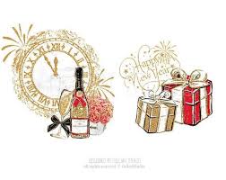 New Year Clip Art Fashion Illustration Party Clipart Celebration Clipart Birthday Clipart Glitter Planner Fashion Art Illustration Party Clipart