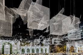 Scenographic Tableau By Edoardo Tresoldi Designlab Abu Dhabi Uae Retail Design Blog Wire Mesh Renaissance Architecture Installation Art