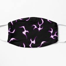 Purple Midnight Flames Mask By Sofia Pakhomkina In 2020 Fashion Face Mask Mask Purple Goth