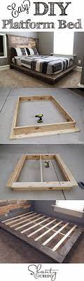 A bed frame is one of those items you're never really psyched to shop around for—and hey, they can get pricey!—so if you're particularly handy, they can be a particularly satisfying diy. 17 Easy To Build Diy Platform Beds Perfect For Any Home Diy Platform Bed Diy Furniture Projects Cool Diy Projects