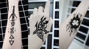 Game, thiên nhiên, anime, cute. Simple Tattoo Designs Nhá»¯ng Hinh XÄƒm Cháº¥t Ä'Æ°á»£c Váº½ Báº±ng But Bi Youtube