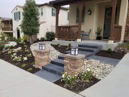 Front yard steps landscaping ideas. Front Yard Ideas With Cement Novocom Top