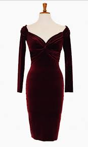 Cocktail Dress Burgundy Velvet Dress Midi Dress Evening Dress Party Dress Mid Length Dress Burgundy Velvet Dress Classy Dress Stunning Dresses
