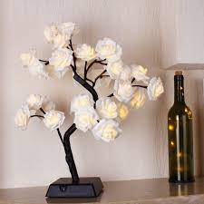 Bolylight Rose Flower Lamp Night Light Centerpiece Table Lamp 17 71 Inch 32l Home Decor For Valentine S Day Part Lighted Centerpieces Flower Lamp Table Flowers