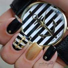 Maybe you would like to learn more about one of these? 71 Ideas De Unas Marineras Unas Nauticas Manicura Disenos De Unas