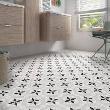Leroy merlin supports people all around the world improve their living environment and lifestyle, by helping everyone design the home of their dreams and above all, to achieve it. Carrelage Sol Mur Forte Carreau De Ciment Noir Patrimony Etoile L 20 X L 20 Cm Leroy Merlin