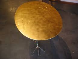 Traccia Gold Leaf Bird Leg Table By Meret Oppenheim At 1stdibs Modern End Tables Table Gold Leaf