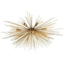 Free shipping on orders over $99! Roxanne 8 Light Sputnik Gold Flush Mount