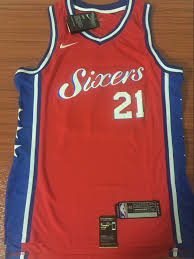 Sixers roll out the new city edition uniforms crossing broad. Men 21 Joel Embiid Red Jersey City Edition Philadelphia 76ers Jersey Fanatics Philadelphia 76ers Nba Jersey Jersey