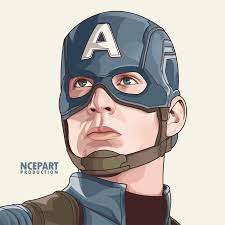 Captain America On Vector By Ncepart28 On Deviantart Captain America Art Captain America Drawing Marvel Cartoons