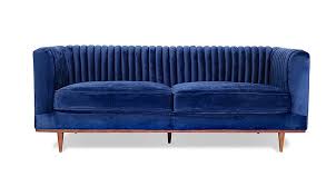 Create a cool living space with a blue sofa. Foxley Blue Velvet Sofa Really Cool Chairs Blue Velvet Sofa Mid Century Modern Sofa Modern Sofa