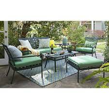 Orleans Sofa With Sunbrella Bottle Green Cushion Aluminum Patio Furniture Outdoor Furniture Outdoor Furniture Collections