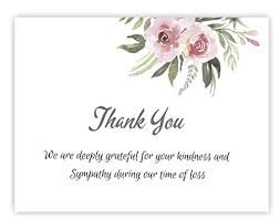 Sympathy thank you note for flowers. 20 Celebration Of Life Funeral Thank You Cards With Envelopes Acknowledgment Memorial Sympathy Thank You Cards Buy Online In Saint Lucia At Saintlucia Desertcart Com Productid 100074952