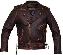 Essential For Biker Enthusiasts The Distressed Brown Marlon Brando Leather Jacket Is A Great Inv Leather Jacket Men Vintage Leather Jacket Brown Leather Jacket