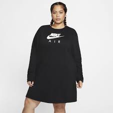 Nike Air Women S Fleece Dress Plus Size Nike Com In 2020 With Images Womens Fleece Fleece Dress Nike Air Women