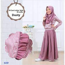 Mengenalkan baju muslim anak perempuan pada anak sangat penting. Best Seller Busana Muslim Anak 7 10th Terbaru Sudah 1 Set Baju Celana Kulot Pasmina St Cerri Shopee Indonesia