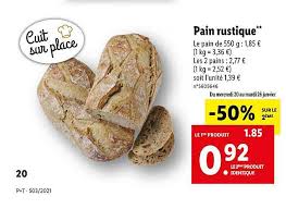 Offre Pain Rustique Chez Lidl