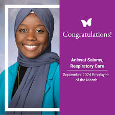🎉 Get to know the September employee of the month, Anissat Salamy!  Anissat's nominator shared, "Anissat (Ani) is attentive to patient needs,  always prioritizes safety and communicates concerns with leadership in the