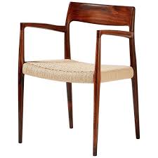 Niels O Moller Model 57 Rosewood Carver Chair Chair Modern Chair Fabric Carver Chair