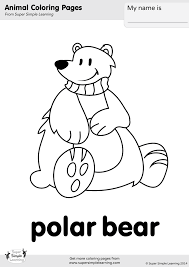 This lovely set of colouring sheets feature a selection of different images all related to this topic. Polar Bear Coloring Page Super Simple