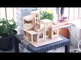 Berikut di bawah ini cara craft sajikan tutorial membuat miniatur rumah dari stik es krim dengan mudah. Membuat Rumah Minimalis Dari Stick Es Youtube
