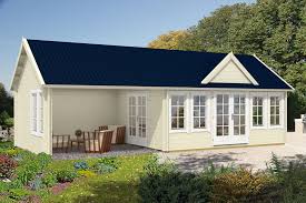 Ben Clockhouse Log Cabin 5 5x4m With Side Canopy Log Cabin Cabin Metal Roof Tiles