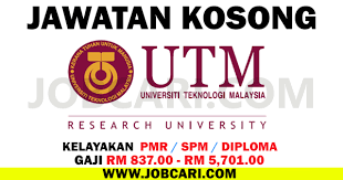Jawatan kosong akademi seni budaya dan warisan kebangsaan (aswara) july 5, 2021. Jawatan Kosong Terbaru Di Universiti Teknologi Malaysia Utm 27 Julai 2016 Jobcari Com Jawatan Kosong Terkini