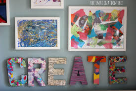 Diy Wall Art For The Creative Area Jpg 3 318 2 212 Pixels Art Classroom Art Area Creative Art