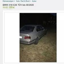 Gesehen Bei Ebay Kleinanzeigen Der Mario Verkauft Einen Bmw Ich Weiss Man Soll Sich Nicht Lustig Machen Aber Mal Ehrlich Ich Kan In 2020 Bmw Ebay Kleinanzeigen Autos
