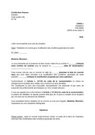 La résiliation peut se faire par courrier et doit être envoyée par lettre. Lettre De Resiliation De L Abonnement Canal Pour Modification Des Conditions Generales De Vente Modele De Lettre Gratuit Exemple De Lettre Type Documentissime