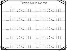 These free printable alphabet tracing strips are such a fun, handy way for preschoolers, kindergarteners, and grade 1 students. Name Trace Worksheets Teaching Resources Teachers Pay Teachers