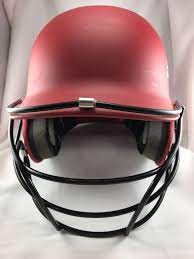 Adidas Clima Cool Vented Batting Helmet Face Guard Red Ball Sports 6 3 8 7 5 8 Ebay Batting Helmet Ebay Clothes Helmet