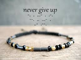 Black And Gold Bracelet Meaning Never Give Up Black Affirmation Bracelet Meaning Quote Beaded Bracelets Diy Beaded Bracelets Bracelets With Meaning