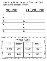 Dec 21, 2020 · the word can either be a relative pronoun, which acts as a noun, or a subordinating conjunction that introduces a dependent clause. Nouns And Pronouns Worksheet By Speech Savvy Teachers Pay Teachers