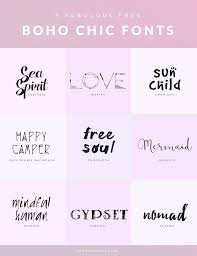 9 Free Boho Chic Fonts Lina Chervenkova Boho Fonts Lettering Fonts Typography Fonts