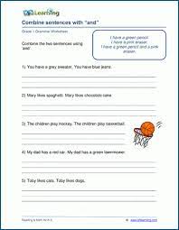 grade 1 sentences worksheets k5 learning