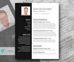 This basic resume template is using a little color, but it is still elegant and clean. Free Modern Two Tone Cv Resume Template In Minimal Style In Microsoft Creativebooster