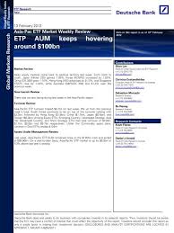 Welcome to the deutsche bank securities settlement website. Etp Aum Keeps Hovering Around 100bn Etfs Deutsche Bank
