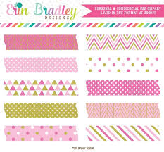 Digital Washi Tape Clipart In Pink And Gold Clip Art Label Etsy In 2020 Clip Art Washi Tape Gold Clipart