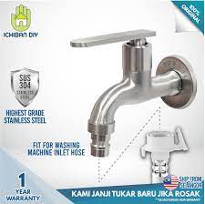Cara memasang kepala paip mesin basuh automatik jika jarak jauh dari sumber air 2021, april. Stainless Steel Bib Tap Hose Ss L201 Premium Sus304 1yr Warranty Faucet Washing Machine Nipple Socket Hose Pipe Bathroom Kepala Paip Hos Mesin Basuh Ichiban Diy Lazada