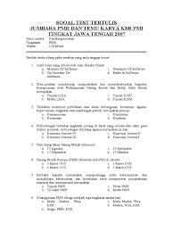 Maybe you would like to learn more about one of these? Contoh Soal Untuk Seleksi Jumbara Pmr Materi Pk Jawabanku Id
